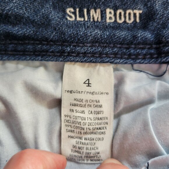 American Eagle Slim Bootcut Jeans Medium Wash Size 6 - Picture 12 of 15